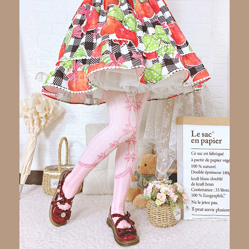 roji roji - Moonlit Curtain - 120D Moon-and-Star Printed Pantyhose