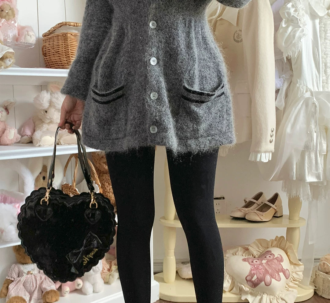 roji roji - Winter Warmth - 300D Velvet Tights with Inner Warm Terry