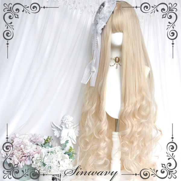 Sinwavy 1-metre pearl-beige wavy wig - view 1
