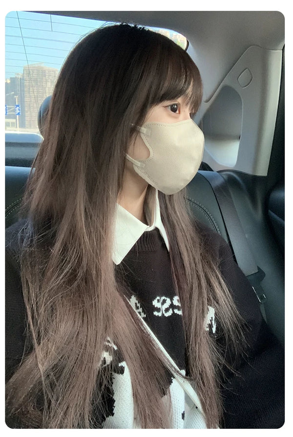 Kunkun Fish long straight human-hair wig with airy fringe - additional view 1
