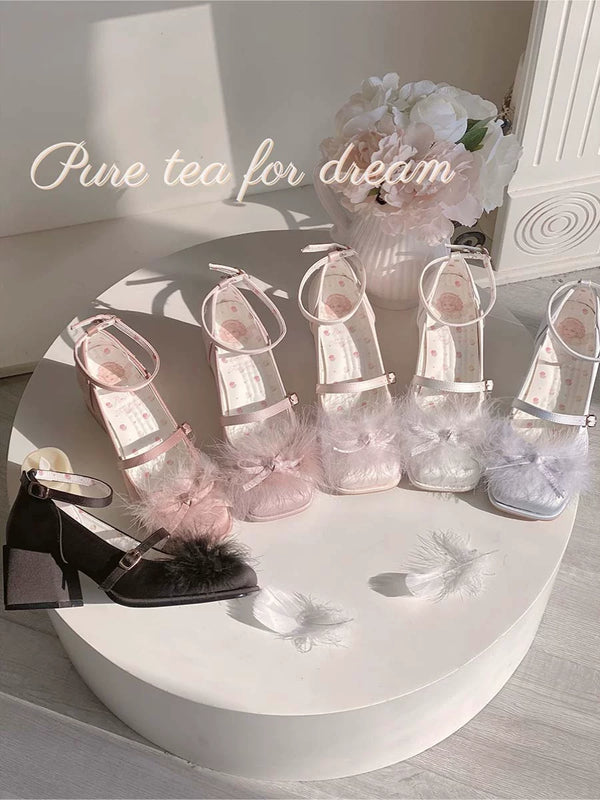 White Tea Dream Swan Overture Shoes