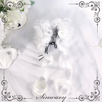 Sinwavy - Harajuku Flower Bun Hairpiece - Chinese-Style Clip - Silver white