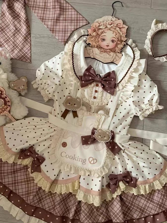 Bubble Bear - Little Bear Baker OP Dress - Sweet Lolita short-sleeve