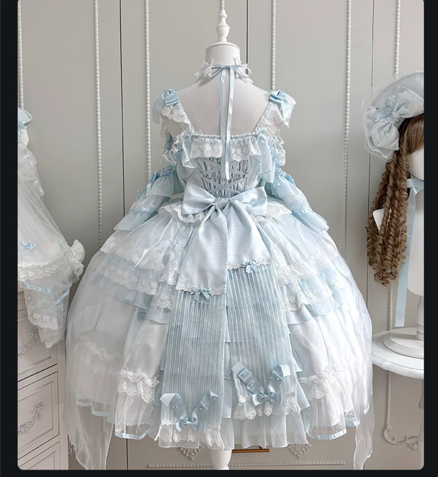 Dream Fu - Princess Gem - Pink or White JSK with Veil and Set Options