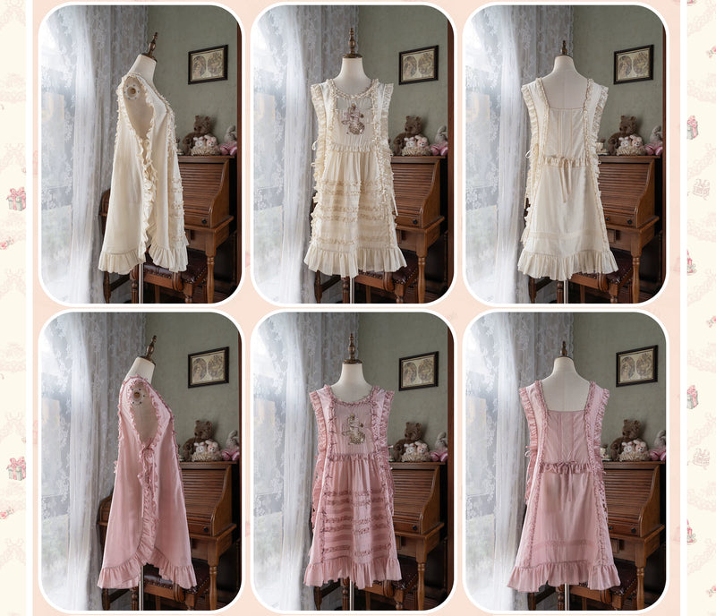 WF - Dessert Rabbit - OP/JSK with Coordinate Pieces and Embroidered Rabbit Motif