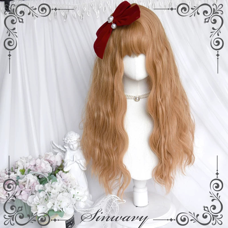 Honey golden-orange curly Lolita wig - view 5
