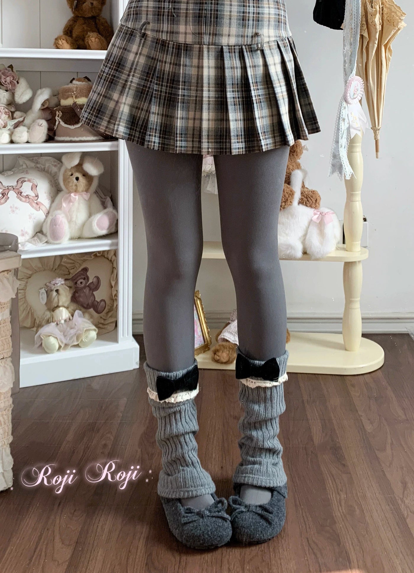 Roji Roji - Daily Lolita Winter Fleece Lining - Pantyhose Socks