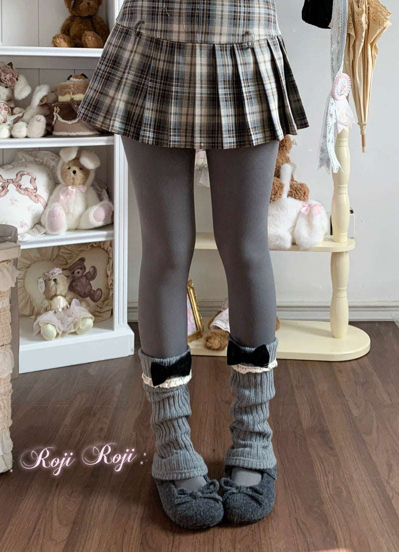 Roji Roji - Daily Lolita Winter Fleece Lining - Pantyhose Socks