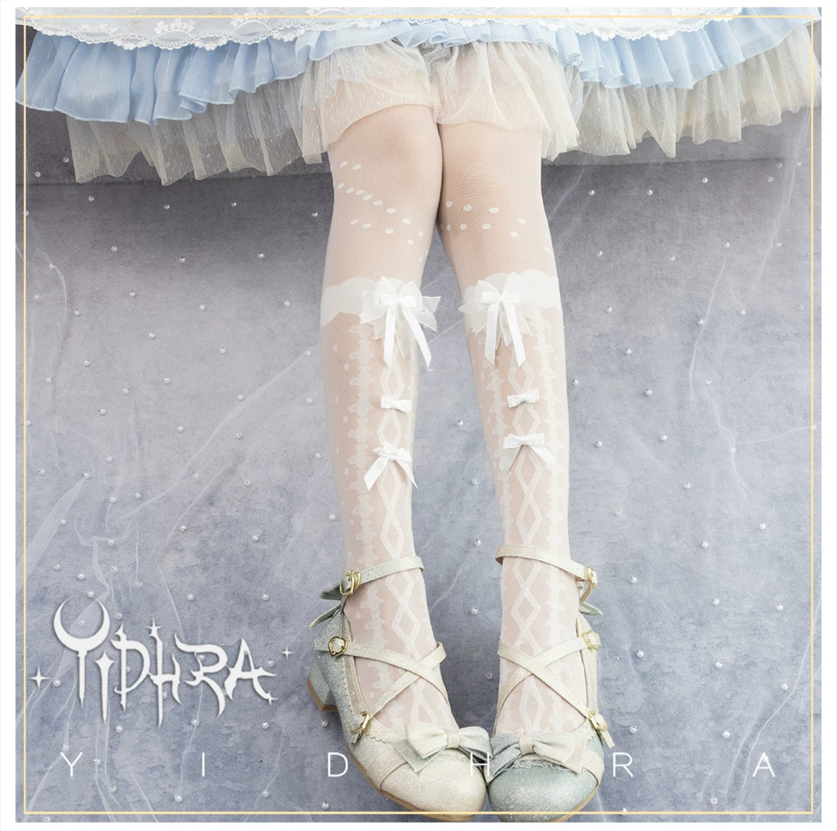 Yidhra Bridal Song Special Edition Lolita Tights – detail view 2