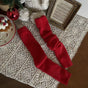 Basic red sock cover / One Size