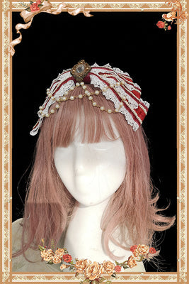 Cake Tree - Classic Lolita JSK Dress Tiered Lace Dress S Diamond Red KC