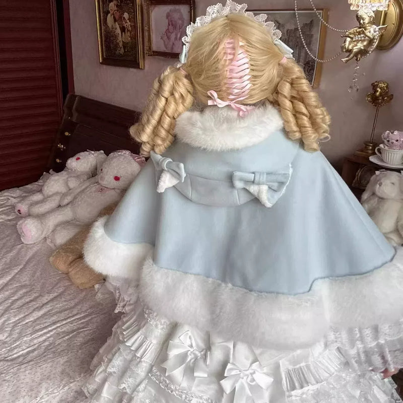 Rabbit Peach Cat-Ear Layering Lolita Cape — additional product view