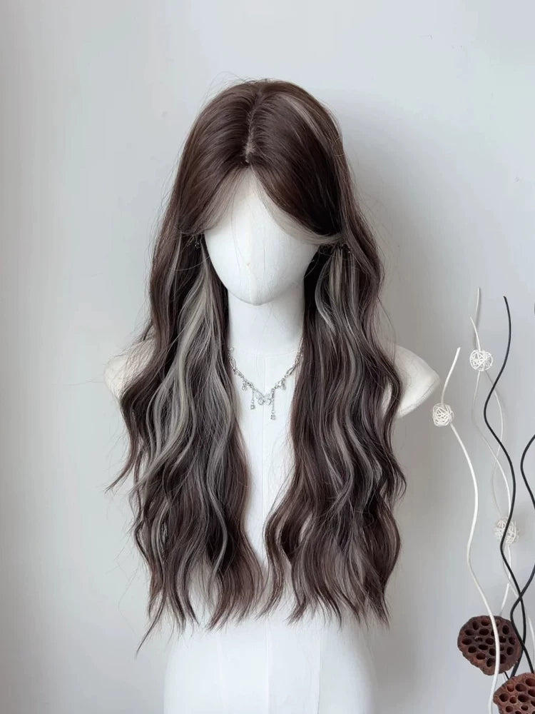 Kunkun Fish American High ABC grey-gold highlighted curly wig - view 6