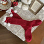 Red socks with white trim / One Size