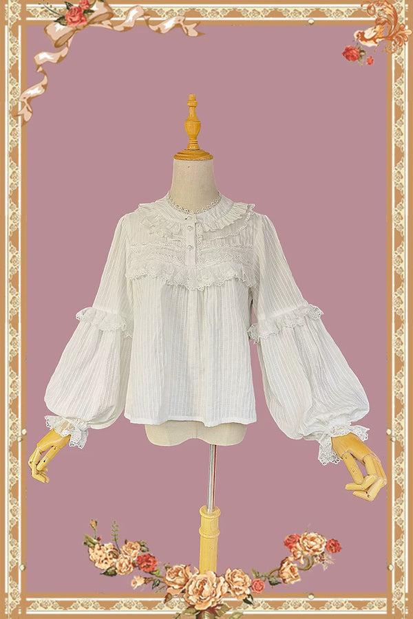Infanta - Little Cotton Cloud - Lantern-Sleeve Blouse