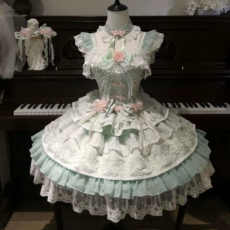 Hanguliang Peach Rain Sweet JSK Dress