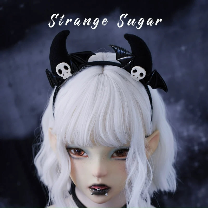 Strange Sugar - Gothic Hair Accessories Set Skulls - Sharks Lolita Clips Headbands Headwear