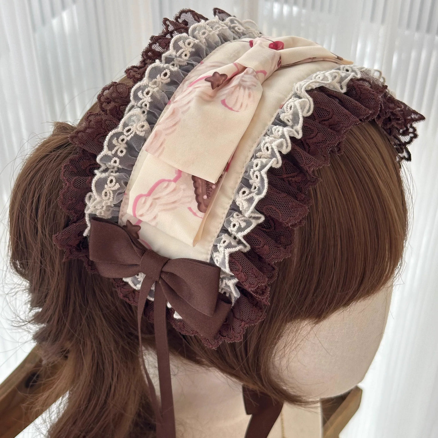 DayRabbit - Chocolate Cat - Beige JSK with Cat Print