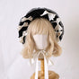 Black + milky white / One Size
