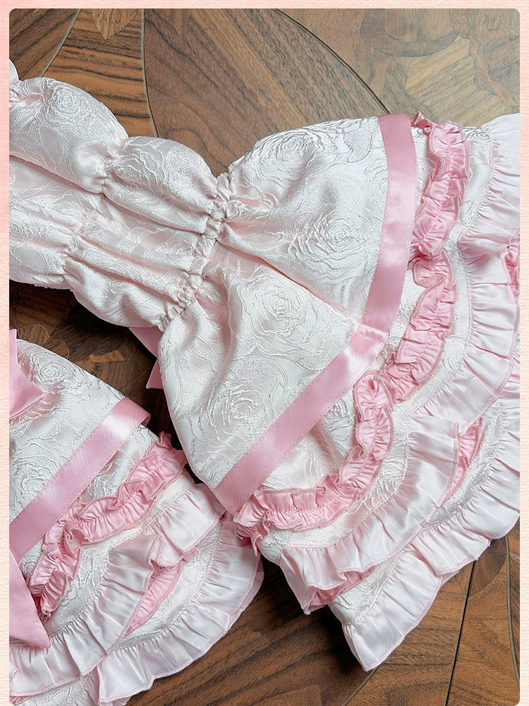Alice Girl - Sweetheart Petal - Sweet Lolita Hime Sleeves, Layered Ruffles