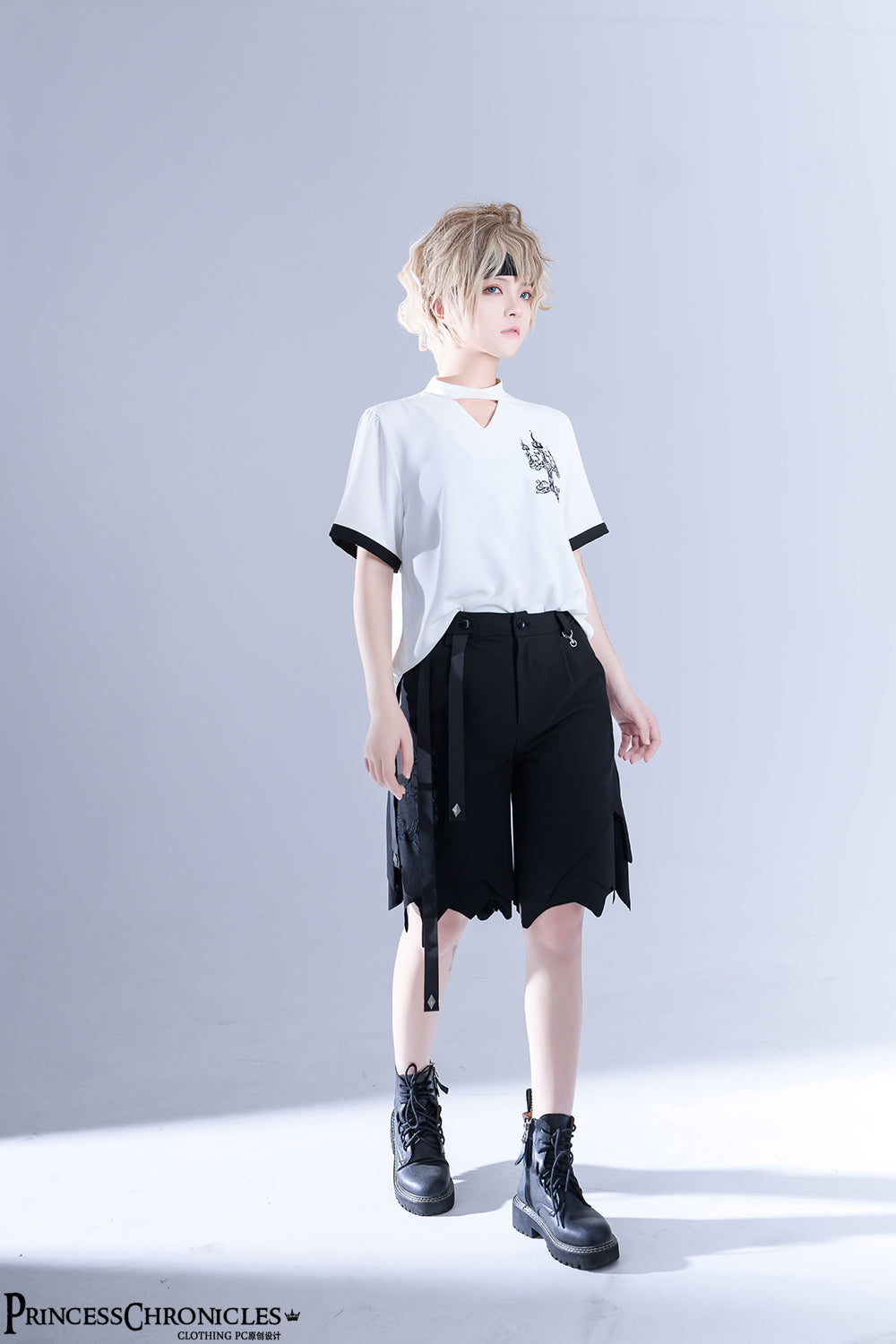 Princess Chronicles - LueYingGuiTan - Ouji Lolita White Embroidery Shirt