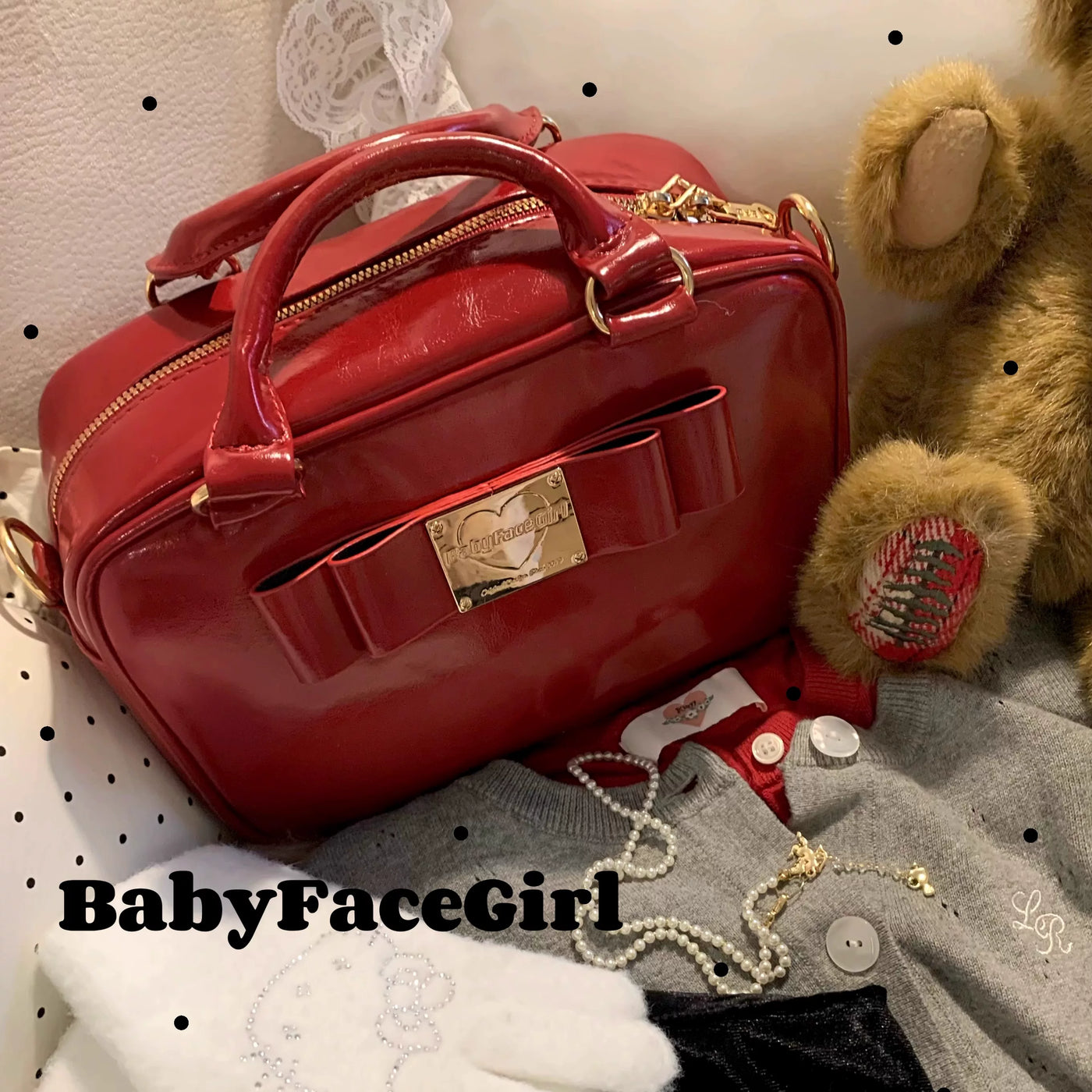 Lolita Collection - Bow Mini Crossbody Bag - Individually Selectable