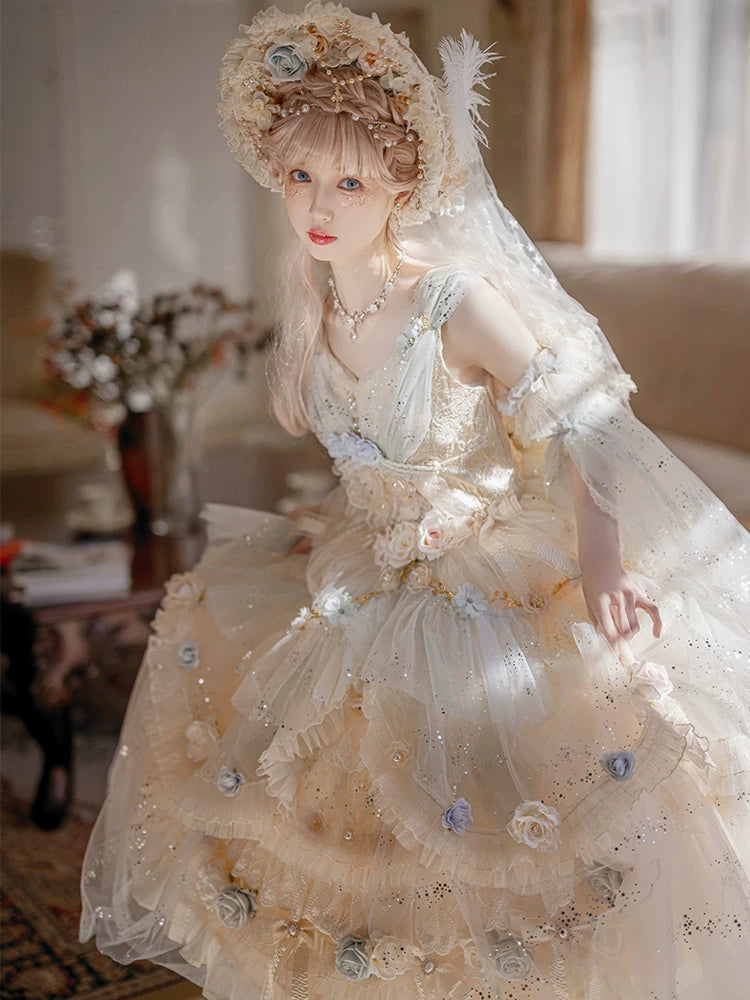 Cat Fairy - Spirit of the Flower God - Lolita jumper skirt (JSK)