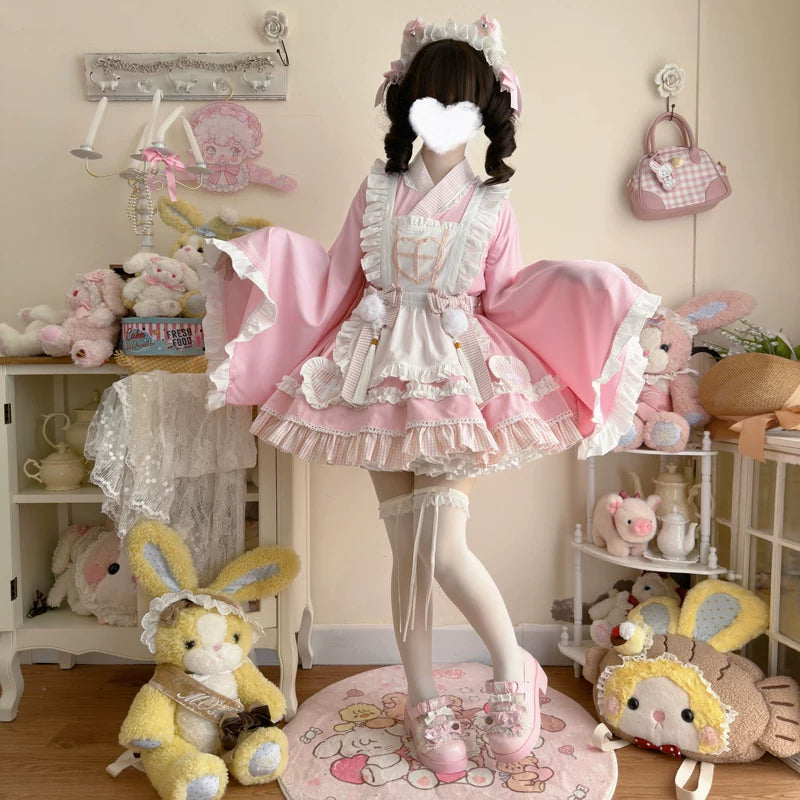 Lady Han Sweet Nurse Cat maid dress from Lolita Fetch, featuring a cute nurse cat design with a playful, detailed maid costume.