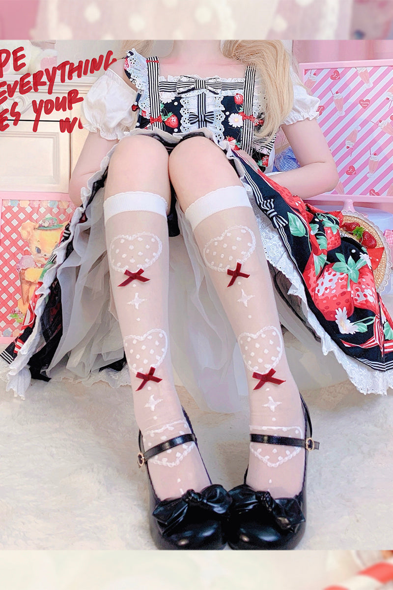 Roji Roji - Super Thin Summer Lolita Knee Socks - Socks