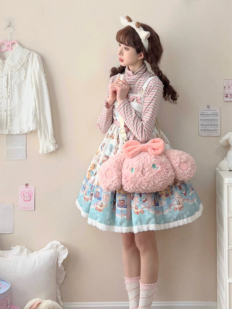 Lolita - Strawberry Puppy Plush Backpack - Individually Selectable