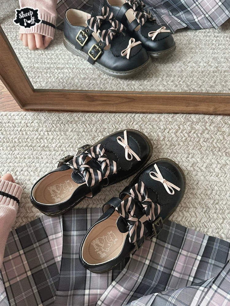 sheeppuff Bear Sniper Low-Heel Shoes