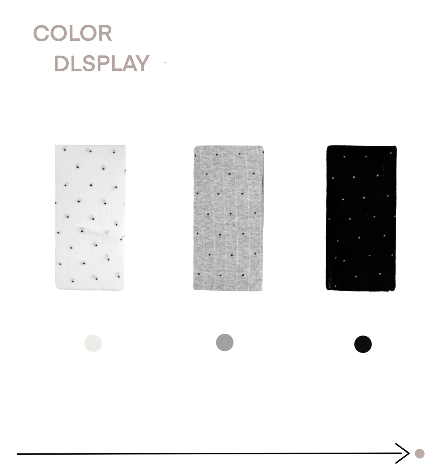 White Socks - Dot Stripe - Vertical-Stripe Tights with Scattered Dots