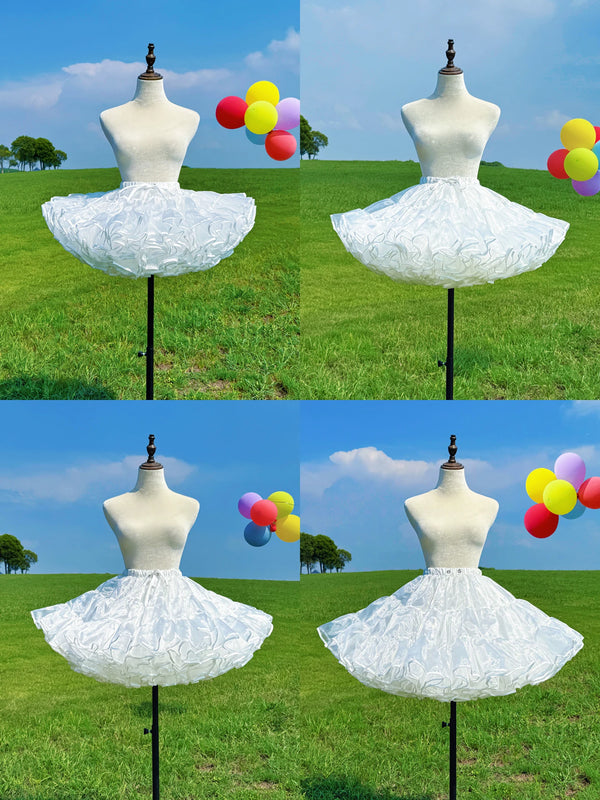 Floral Celebration - 25–60cm Multiple Volume Options Short Flared Style Soft Tulle Petticoat - product image 1