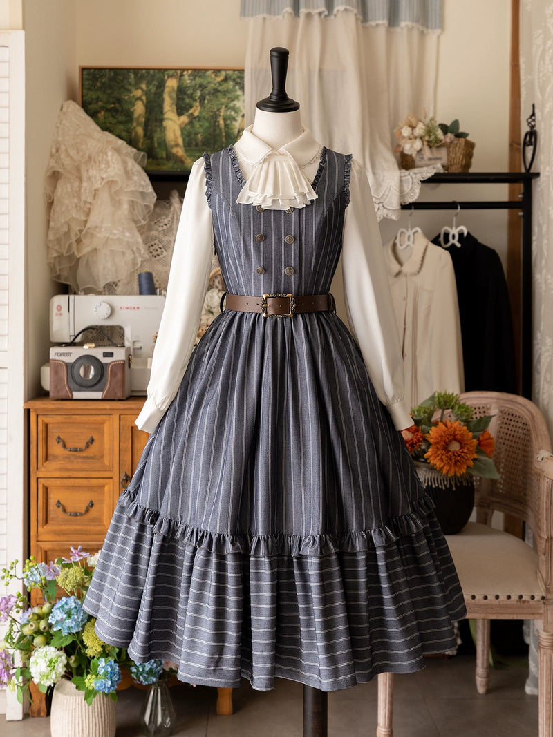 Forest Wardrobe - Little Manor - Ruffle-Hem JSK Dress or Blouse - 10
