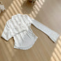 White knitted inner layer In stock / S