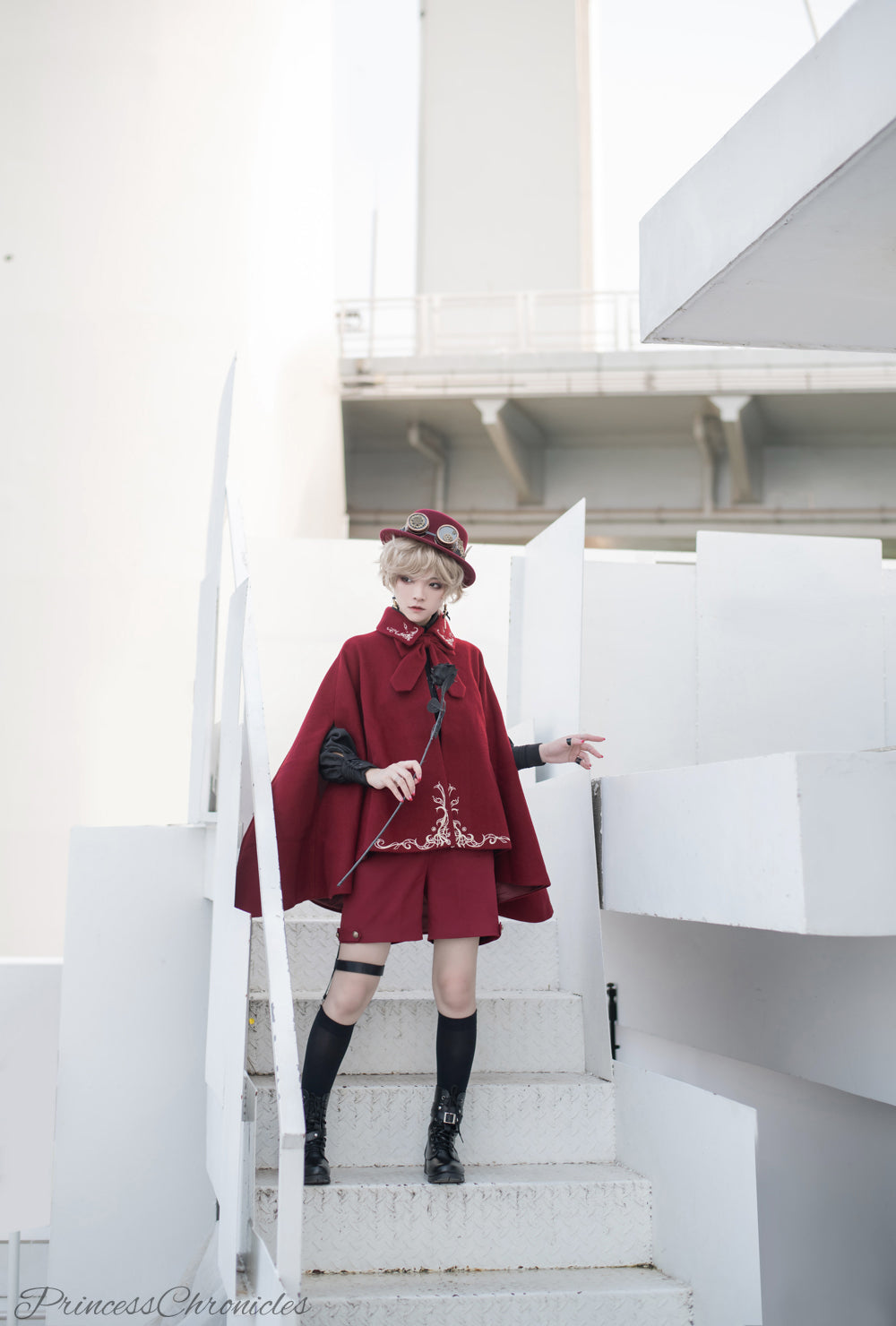 Princess Chronicles - Medieval Ouji Lolita Embroidered - Cape Outerwear