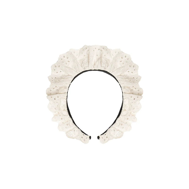With PUJI - Suki - Maid Lolita OP Dress, Ruffle Trim & Square Neckline detail view 16