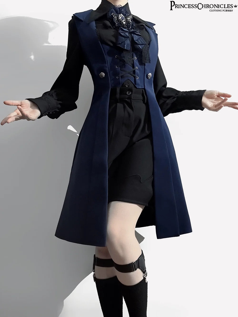 Princess Chronicles - The Night Prelude - Gothic Ouji Lolita Handsome Long Slim Vest