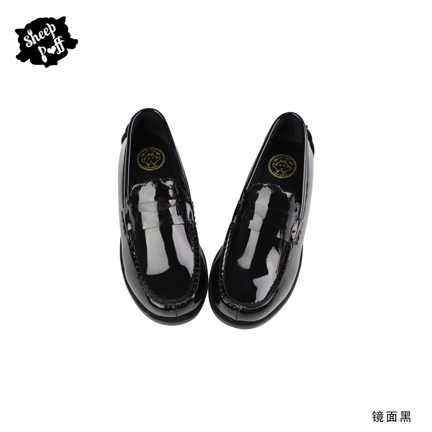 Sheep Puff Lolita shoes featuring a cute puff design, perfect for Japanese-style uniforms and fashion outfits.