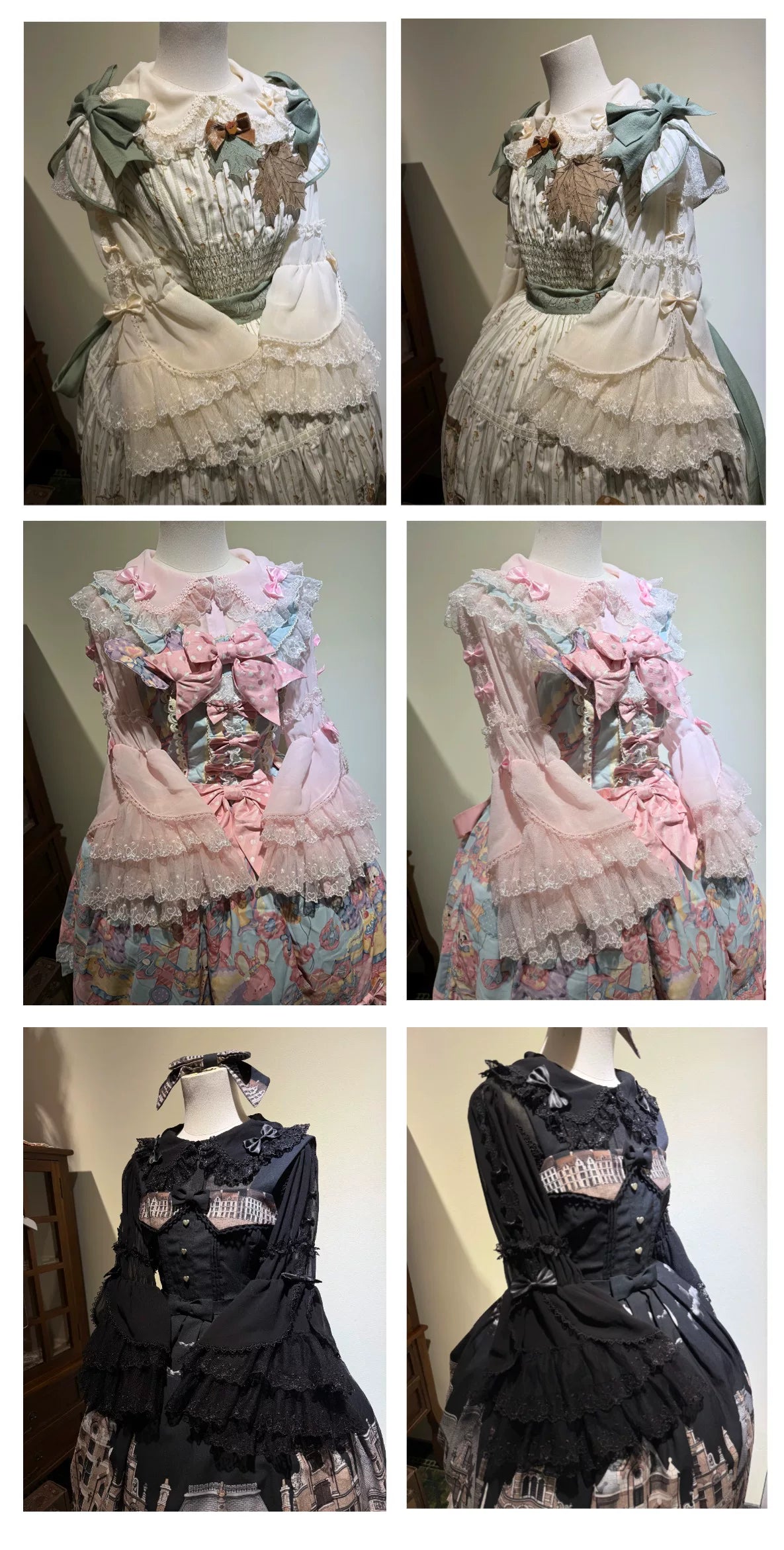 Star Fantasy - Strawberry Cake Hime Sleeve - Lace-Trimmed Chiffon Blouse