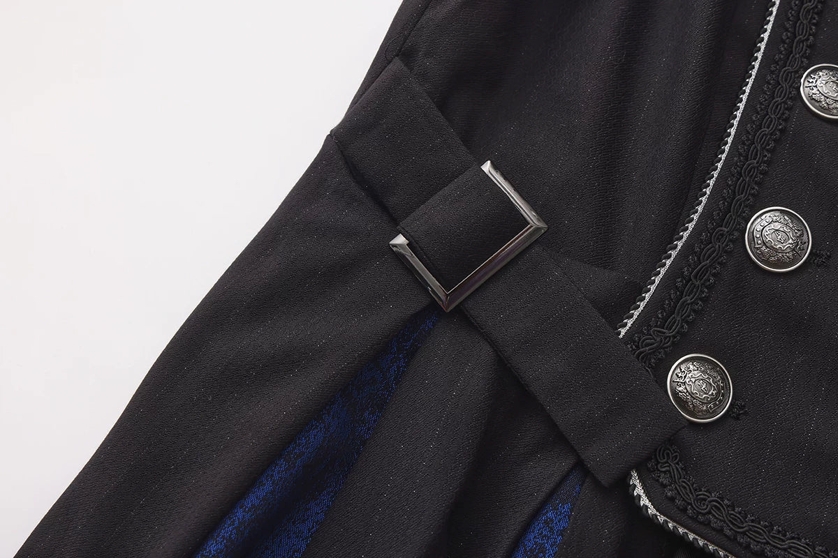 Immortal Thorn - Timeless Silence Mystery - Sleeveless Ouji Lolita Vest Coat, High-Low Hem