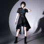 Chemise à manches courtes + Long gilet + Short + Jabot / S