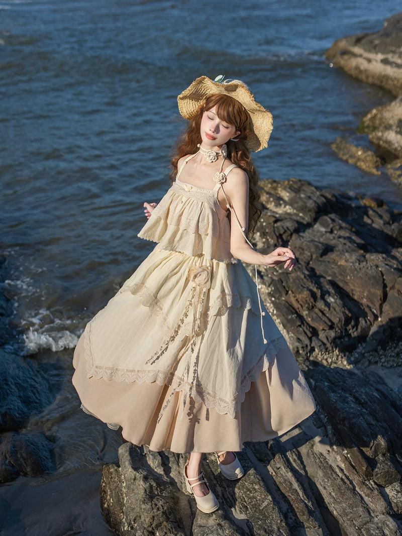 With PUJI - Bluebell Summer - Lolita Outfit Set detail view 3