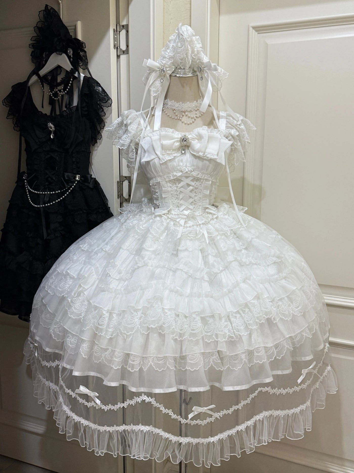 White Sugar Girl - Eternal Vow - Sweet lolita JSK with fitted corset