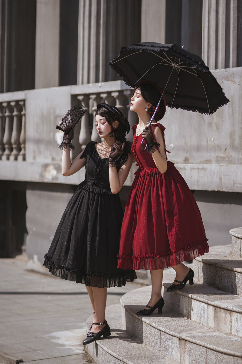Miss Point - Rhine Riverside - French Vintage Chiffon Lolita JSK
