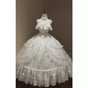 White dress + petticoat / S
