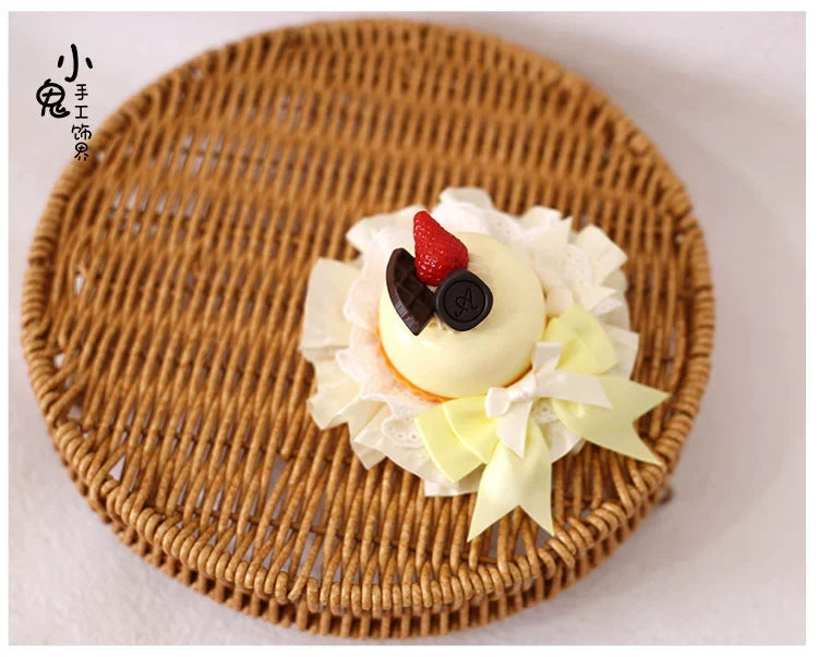 Xiaogui - Sweet Cake - Kawaii Lolita Hairpin Cake Flower Pill Headdress