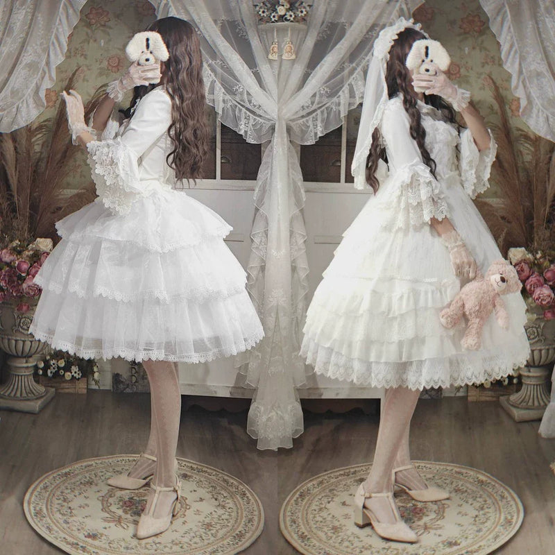 Motadalu - Magic Petticoat - Lolita Hoop Petticoat with a three-layer flounce hem - product detail 7