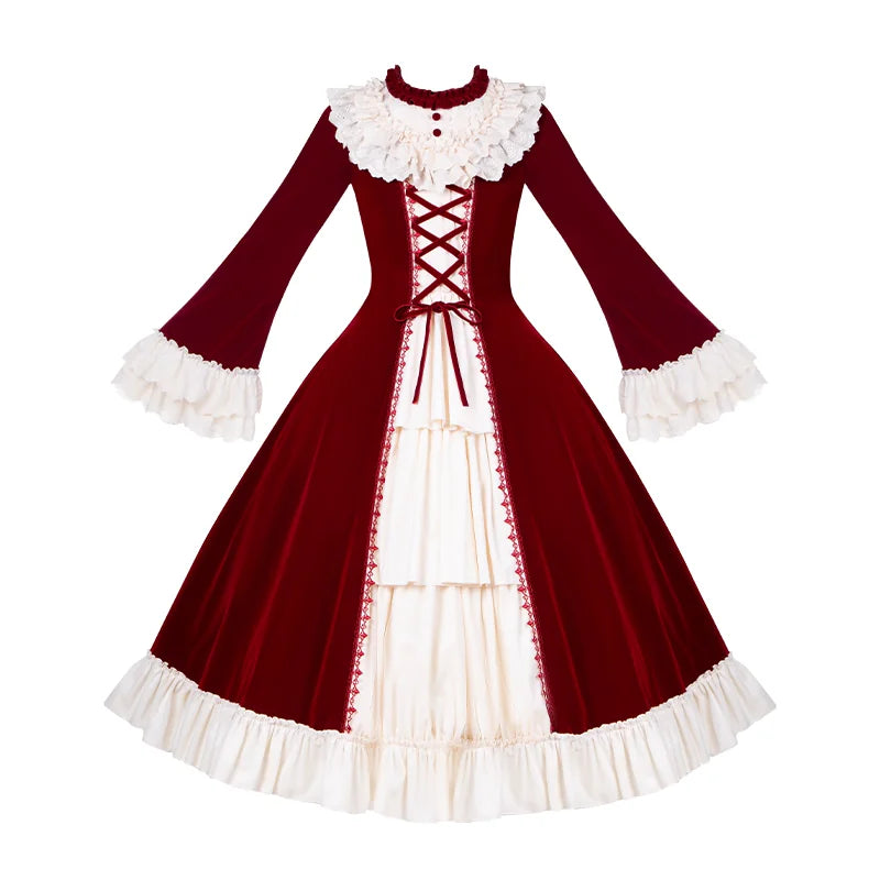 With PUJI - The Nutcracker - Winter Classic Lolita OP Dress, Front Opening detail view 10