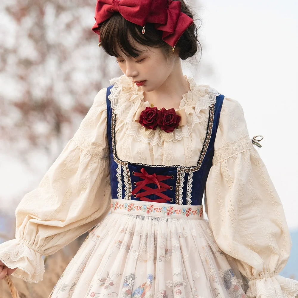 Miss Point - Rich Hymn - Lolita Bavarian Cotton Embroidered Blouse